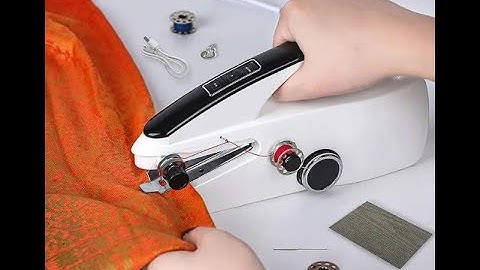 Cordless portable sewing machine
