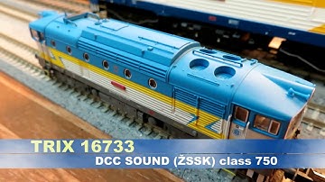 [DCC SOUND] TRIX Minitrix N scale 16733  Reihe 750, ZSSK