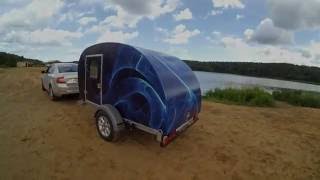 Teardrop trailer своими руками. Кемпер. Дом на колесах. Прицеп-дача. Сергиев Посад