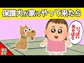 保護犬が来た初日に、娘が遊びに誘ったら可愛すぎることになった…www