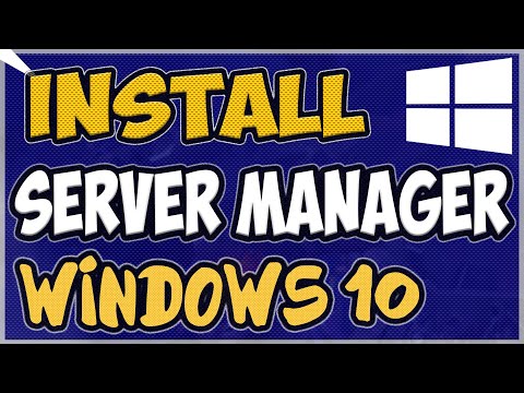How to Install Server Manager in Windows 10 1809 - 2020