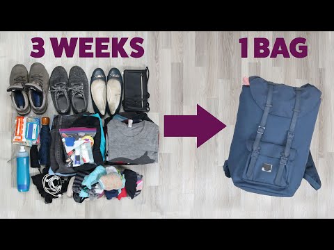 Video: How To Pack Things In A Travel Backpack