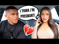 Saying &quot;I THINK I&#39;M PREGNANT&quot; Then Leaving The Car... (BOYFRIEND REACTS)