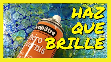 ¿Cómo darle brillo a la pintura acrílica?
