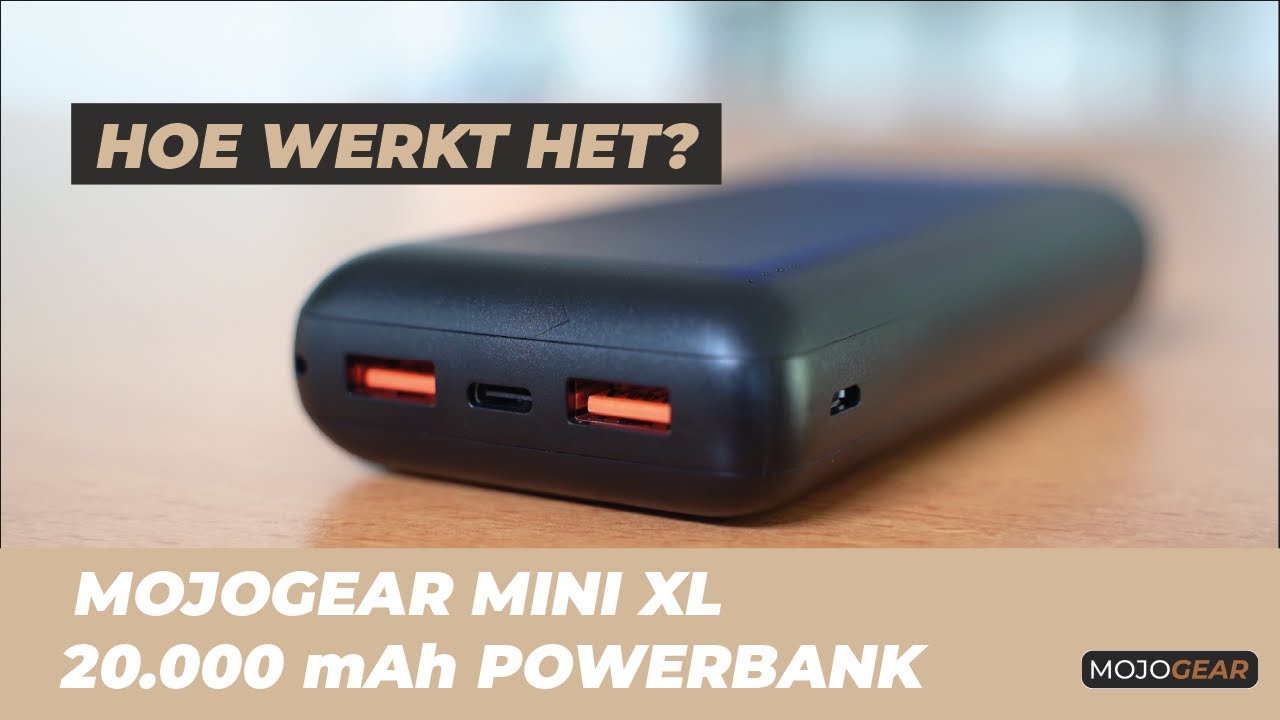 MOJOGEAR MINI XL 20.000 mAh Powerbank ⚡ | How to use - YouTube