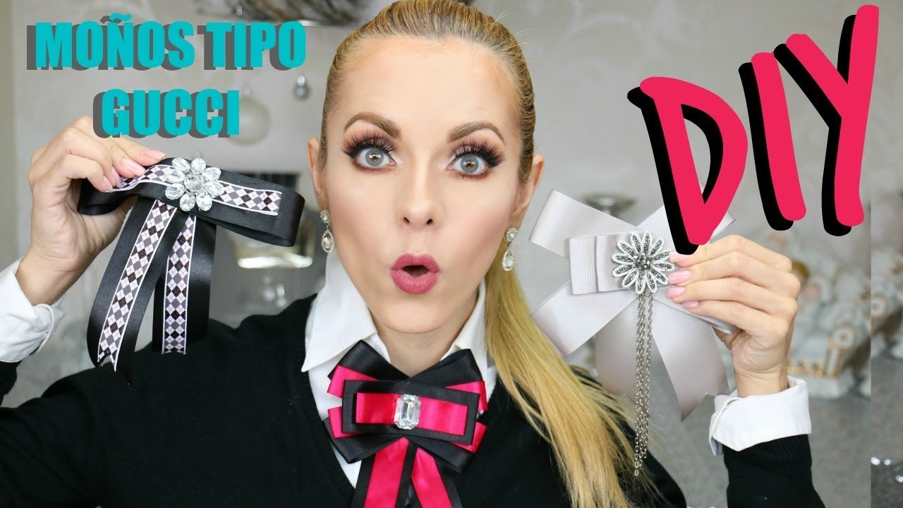 DIY! TRES BOWTIE MOÑOS EN TENDENCIA!!! - YouTube