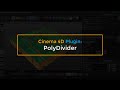 Cinema 4D PolyDivider Plugin Overview