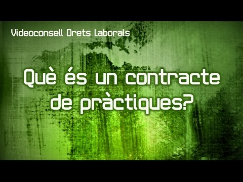 Vídeo: Què és un contracte d'estudiant?