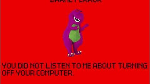 Barney Error (Windows Vista) (MrCartoonNetwork360)