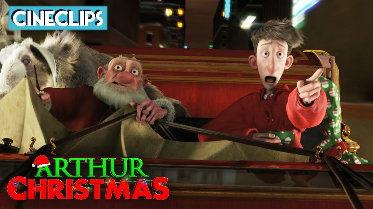 Flying Through Toronto | Arthur Christmas | CineClips