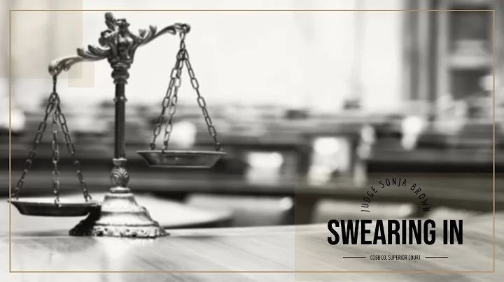 Swearing in Ceremony for Judge Sonja Brown