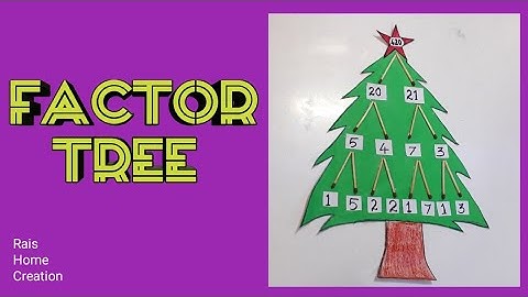 Factor Tree Craft|DIY Maths project