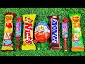 ASMR Most Popular Candys /canday crush kurkura rainbow lollipop candy/ unpacking chocolate eat
