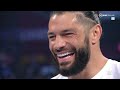 Roman Reigns responds to John Cena's SummerSlam challenge but is interrupted by Finn Balor