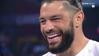 Roman Reigns responds to John Cena's SummerSlam challenge but is interrupted by Finn Balor