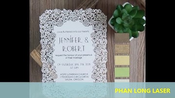 Cắt Thiệp 3D Cắt Thiệp Cưới Bằng Laser Theo Yêu Cầu Giá Rẻ