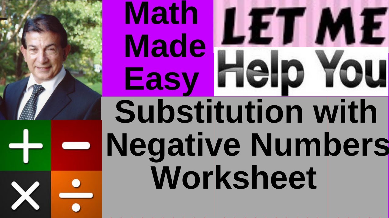 substituting-negative-numbers-teaching-resources