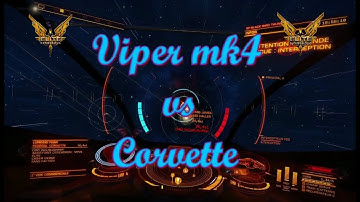 Elite Dangerous / Viper MK4 vs Corvette ⚡ / Without mine !