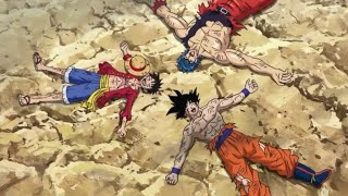 Crossover :Dragon ball x One piece x Toriko vs Giant Toro sub Indonesia