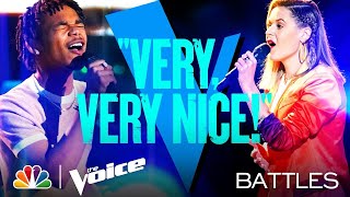 Cam Anthony vs. Emma Caroline - Dan   Shay and Justin Bieber's '10,000 Hours' - Voice Battles 2021