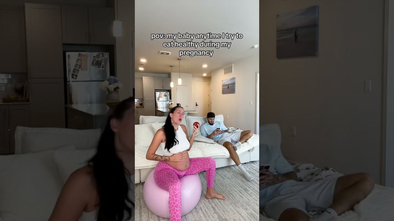 POV My Baby Anytime I Try To Eat Anything Healthy Couple Couplegoals