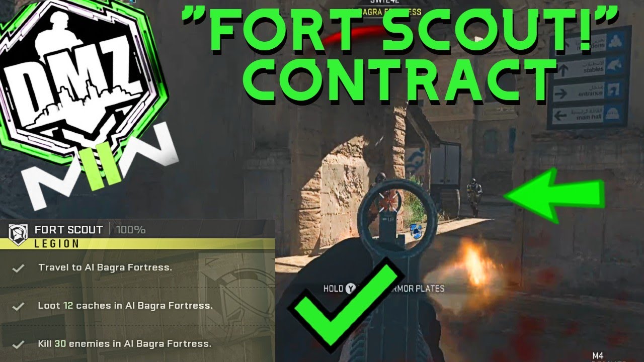 MW2 DMZ "FORT SCOUT" EASY *SOLO* GUIDE! LOOT 12 CACHES IN AL BAGRA FORTRESS!