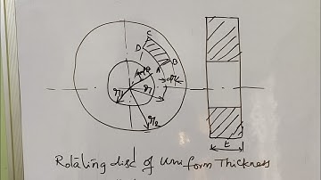 Stresses in rotating disc_Part 1