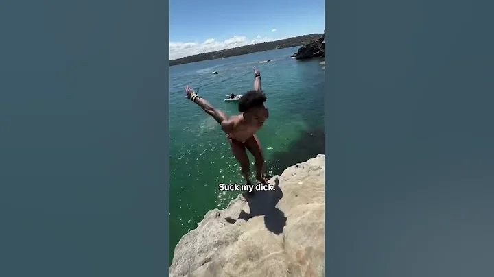 Ishowspeed Jumps Off Australian Cliff ☠️ #crazy #Memes #ishowspeed