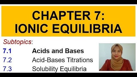 Matriculation Chemistry Lecture Subtopic 7.1 Semester 1 [Part 2]