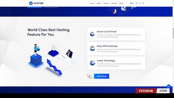 Hostim - Web Hosting Services HTML Template with WHMCS light isometric