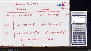 Year 13 Trigonometry - Find general solutions - Sine