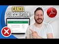 How To Cancel Adobe Acrobat Subscription