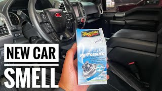 Make Your Truck SMELL like NEW. Meguiars Whole Air Refresher Odor Eliminator Review.