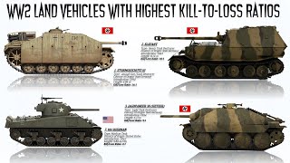 The 7 WWII Land Vehicles with Highest KilltoLoss Ratios