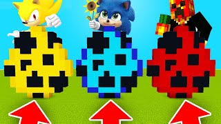 Minecraft PE : DO NOT CHOOSE THE WRONG SPAWN EGG! (Baby Sonic, Super Sonic &amp; PrestonPlayz)