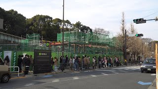 JR原宿駅 旧駅舎の解体状況（2021年3月6日）