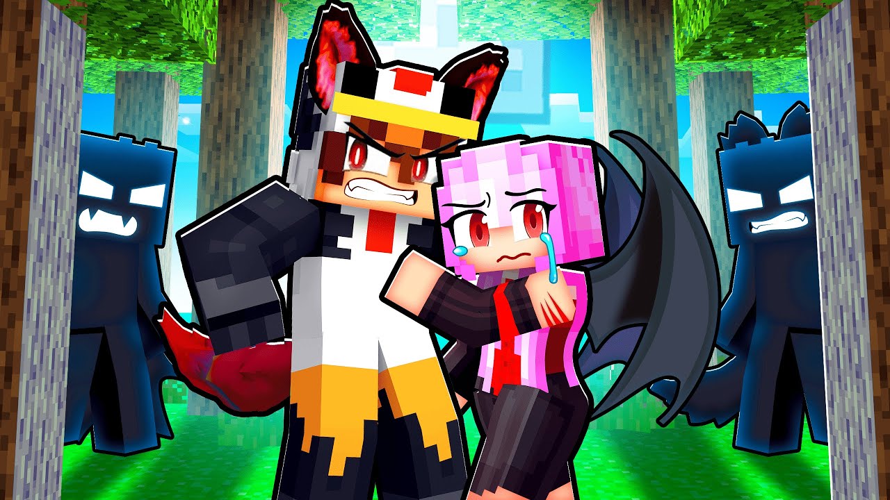 Un Amour INTERDIT entre un LOUP GAROU et une VAMPIRE sur Minecraft !