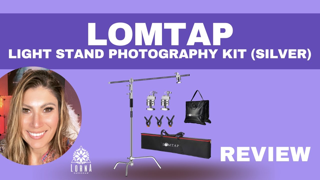 LOMTAP C Stand Light Stand Photography Kit Heavy Duty 6.8ft/210cm