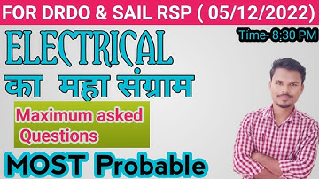 SAIL RSP MOCK TEST-02 || DRDO PREVIOUS YEAR PAPER FOR TECHNICIAN ||