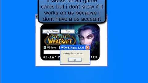 WOW Key generator no email free gamecards 4.x.x cataclysm!