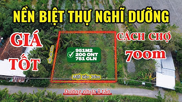 Nền Biệt Thự nghĩ dưỡng 1.000m2 cách chợ 700m quá đẹp, đường nhựa 7m 8 tấn || Ivan Tùng 