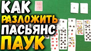 Как Разложить Пасьянс ПАУК / Пасьянсы на Картах Обучение / Игра Паук #пасьянс screenshot 2