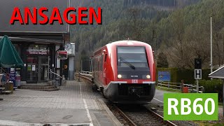 [DB Regio OBS] Ansagen der RB60 Rottenbach - Katzhütte (alt)