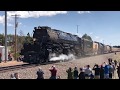 Big Boy 4014 & The Living Legend 844 Double Heading  Harriman Wyoming 4K Wheel Slip Steam Engine