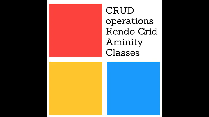 Tutorial#5 CRUD operation with kendo grid MVC .Net by Aminity Classes (Ami Kapadia)