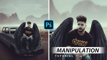 Ps Touch Devil Wings Manipulation Tutorial 🔥| Vintage Tone photo edit | Mobile Edit 🥀#fahimediting
