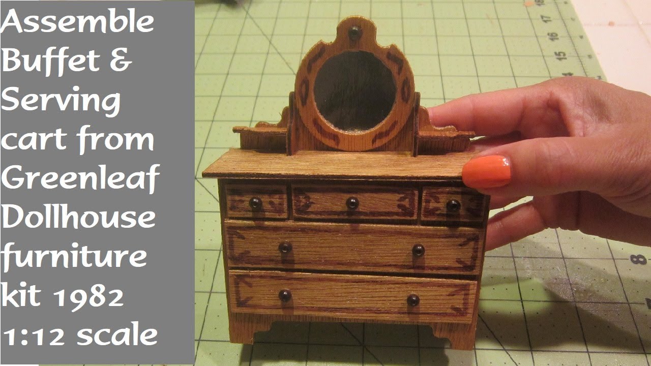 Buffet and side board miniature diy greenleaf 1982