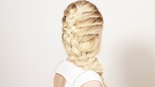 Как превратить косичку в прическу. How to turn a braid to hairstyle Как превратить косичку в прическу. How to turn a braid to hairstyle