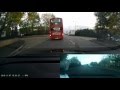 Idiot Nearly crashes in to a Bus and Vehicle while overtaking. London Nissan HY03WMC.