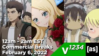 Adult Swim Toonami - Commercial Breaks February 6, 2022 12Am - 2Am